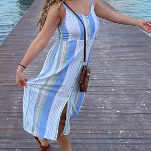 Striped colorful dress size small